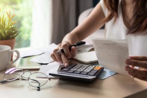 Woman dealing with unaffordable debt